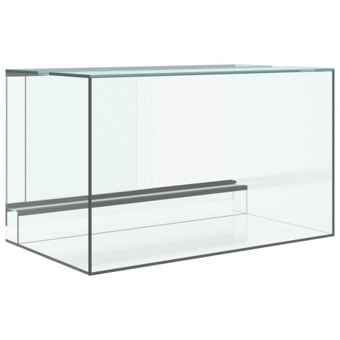 HABITATY DLA GADÓW I PŁAZÓW BIAŁY 50X30X30CM SZKŁO