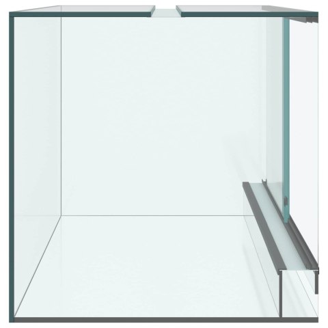 HABITATY DLA GADÓW I PŁAZÓW BIAŁY 60X40X40CM SZKŁO