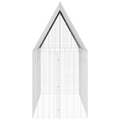 KLATKA DLA KRÓLIKA SREBRNY 400X100X210CM