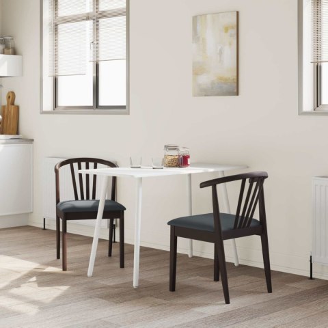 KRZESŁO JADALNIANE 2 SZT. JASNOBRĄZOWY I CZARNY