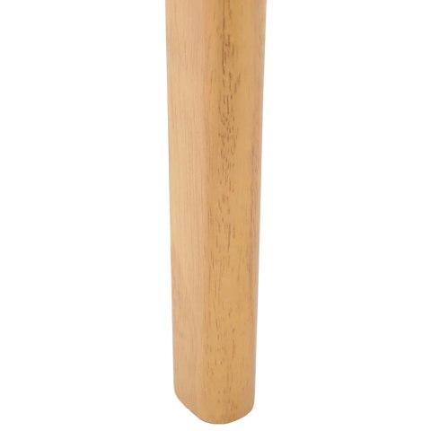 KRZESŁO JADALNIANE 2 SZT. NATURALNY SOLIDNE DREWNO KAUCZUKOWE