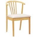 KRZESŁO JADALNIANE 2 SZT. NATURALNY I JASNY