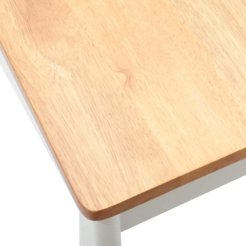 KRZESŁO JADALNIANE 2 SZT. BIAŁY I NATURALNY