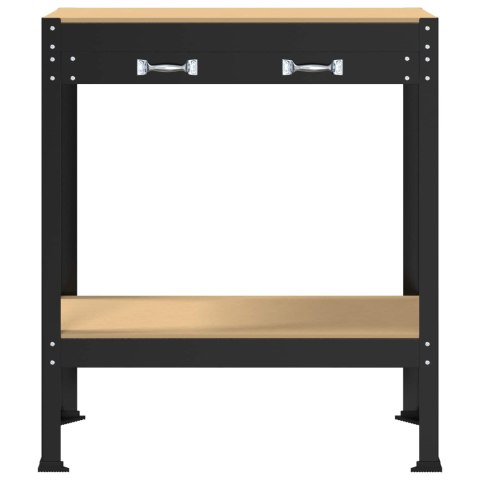 ŁAWY ROBOCZE CZARNY 80X40X91CM