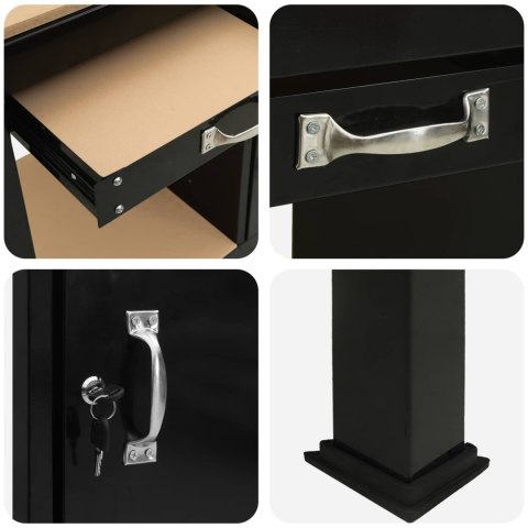 ŁAWY ROBOCZE CZARNY 90X49X91CM