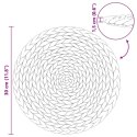 OKRĄGŁE WOVEN PLACEMATY 10 SZT. NATURALNY Ø 30CM ACYNT WODNY