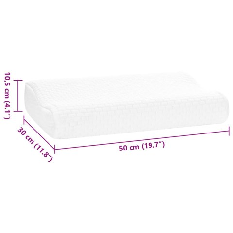 PODUSZKA DO SPANIA GŁADKI BIAŁY 50X30X10,5CM