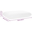 PODUSZKA DO SPANIA GŁADKI BIAŁY 60X40X13CM