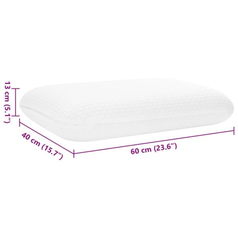 PODUSZKA DO SPANIA GŁADKI BIAŁY 60X40X13CM