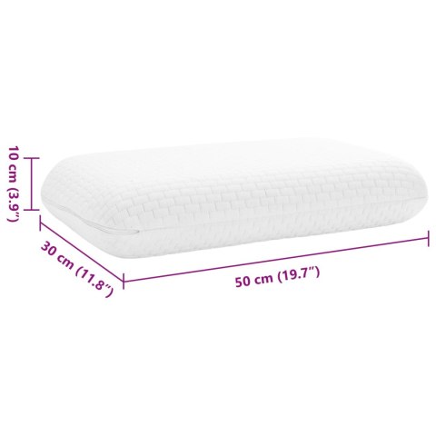 PODUSZKA DO SPANIA GŁADKI BIAŁY 60X40X13CM