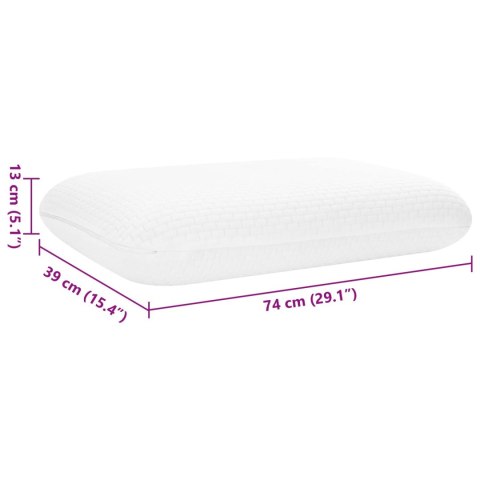 PODUSZKA DO SPANIA GŁADKI BIAŁY 60X40X13CM