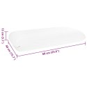 PODUSZKA DO SPANIA GŁADKI BIAŁY 60X40X13CM