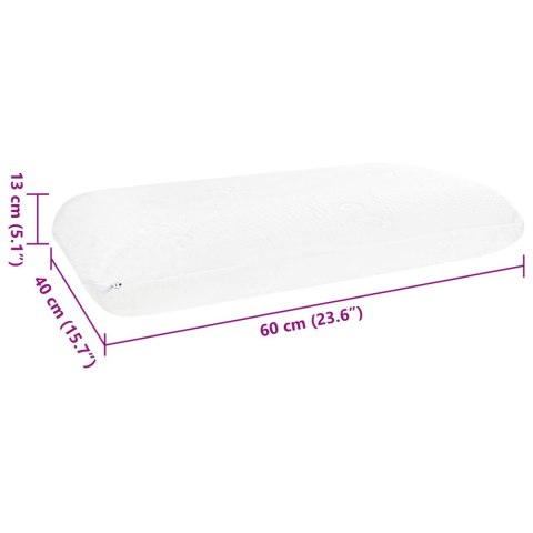PODUSZKA DO SPANIA GŁADKI BIAŁY 60X40X13CM