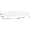 PODUSZKA DO SPANIA GŁADKI BIAŁY 70X36X13CM