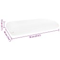 PODUSZKA DO SPANIA GŁADKI BIAŁY 70X36X13CM