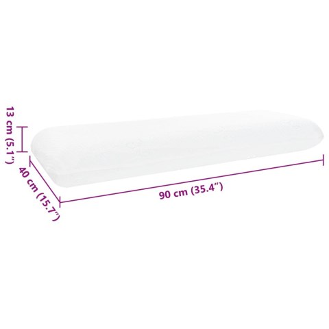 PODUSZKA DO SPANIA GŁADKI BIAŁY 70X36X13CM