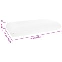 PODUSZKA DO SPANIA GŁADKI BIAŁY 74X39X13CM