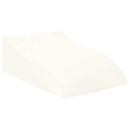 PODUSZKA POD NOGĘ KLIN ERGONOMICZNA BIAŁA 68X40X21,5CM WYGODNA RELAKS MOCNA