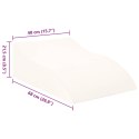 PODUSZKA POD NOGĘ KLIN ERGONOMICZNA BIAŁA 68X40X21,5CM WYGODNA RELAKS MOCNA