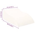 PODUSZKA POD NOGĘ KLIN ERGONOMICZNA BIAŁA 68X41X24CM WYGODNA RELAKS MOCNA 24CM