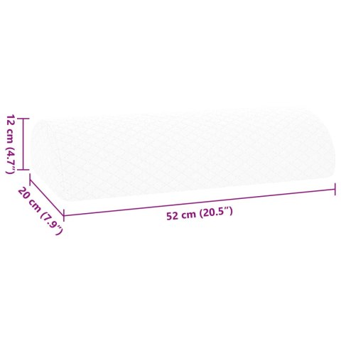 PODUSZKA NA NOGĘ GŁADKI BIAŁY 52X20X12CM