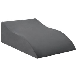 PODUSZKA POD NOGĘ KLIN ERGONOMICZNA SZARA 68X41X21CM WYGODNA RELAKS MOCNA 21CM