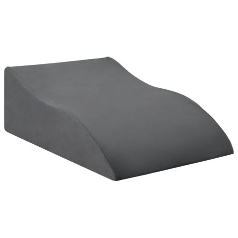 PODUSZKA POD NOGĘ KLIN ERGONOMICZNA SZARA 68X41X21CM WYGODNA RELAKS MOCNA 21CM
