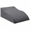 PODUSZKA POD NOGĘ KLIN ERGONOMICZNA SZARA 68X41X24CM WYGODNA RELAKS ELEGANCKA