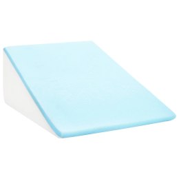 PODUSZKA POD NOGI KLIN PIANKA MEMORY BIAŁA 60X50X30CM WYGODNA RELAKS DOM MOCNA