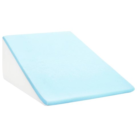 PODUSZKA POD NOGI KLIN PIANKA MEMORY BIAŁA 60X50X30CM WYGODNA RELAKS DOM MOCNA