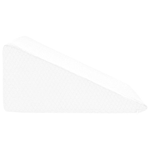 PODUSZKA POD NOGI KLIN PIANKA MEMORY BIAŁA 60X50X30CM WYGODNA RELAKS DOM MOCNA