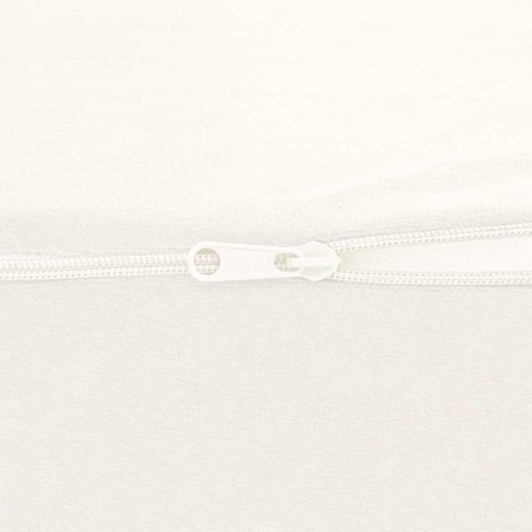 PODUSZKA POD NOGI KLIN BIAŁA AKSAMITNA 68X25X21,5CM ERGONOMICZNA RELAKS MOCNA