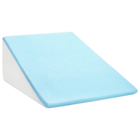 PODUSZKA POD NOGI KLIN PIANKA MEMORY SZARA 60X50X30CM WYGODNA RELAKS DOM