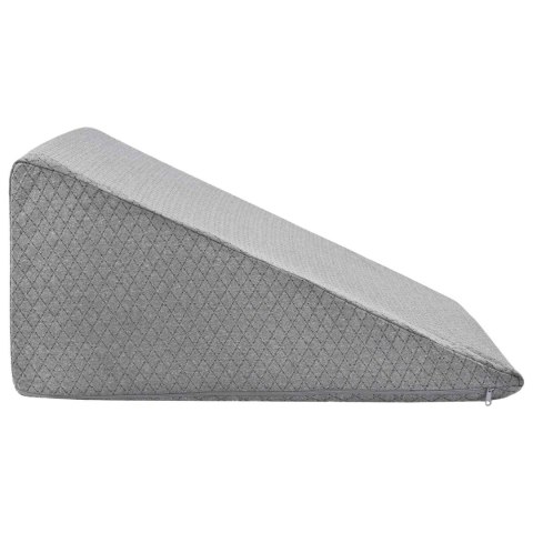 PODUSZKA POD NOGI KLIN PIANKA MEMORY SZARA 60X50X30CM WYGODNA RELAKS DOM