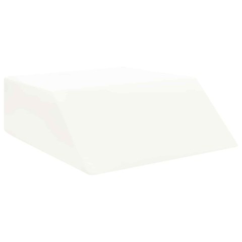 PODUSZKA POD NOGI KLIN AKSAMITNA SZARA 63X52X19CM ZDEJMOWANY POKROWIEC RELAKS