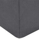 PODUSZKA POD NOGI KLIN AKSAMITNA SZARA 63X52X19CM ZDEJMOWANY POKROWIEC RELAKS