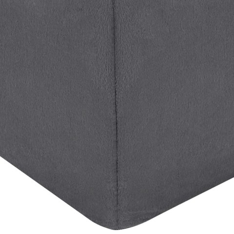 PODUSZKA POD NOGI KLIN AKSAMITNA SZARA 63X52X19CM ZDEJMOWANY POKROWIEC RELAKS