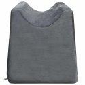 PODUSZKA POD NOGI KLIN ERGONOMICZNA SZARA 68X25X21,5CM AKSAMITNA RELAKS MOCNA