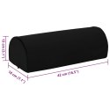 PODUSZKA NA PODNÓŻEK GŁADKI CZARNY 42X18X13CM
