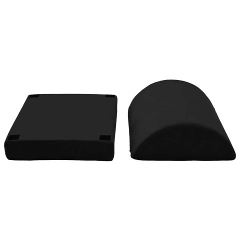 PODUSZKA NA PODNÓŻEK GŁADKI CZARNY 44X29X17CM