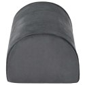 PODUSZKA NA PODNÓŻEK GŁADKI SZARY 42X18X13CM