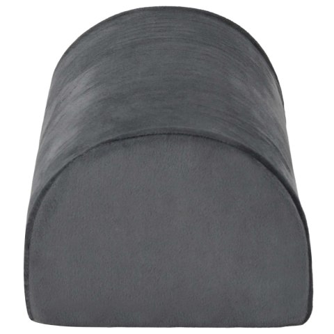 PODUSZKA NA PODNÓŻEK GŁADKI SZARY 42X18X13CM