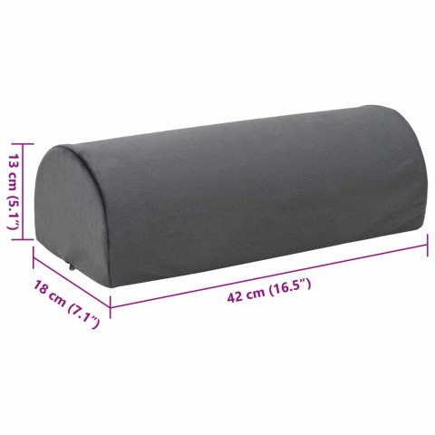 PODUSZKA NA PODNÓŻEK GŁADKI SZARY 42X18X13CM