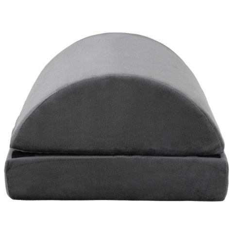 PODUSZKA NA PODNÓŻEK GŁADKI SZARY 44X29X17CM