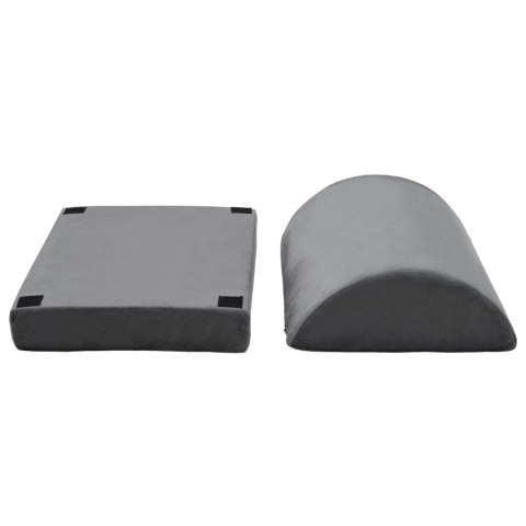 PODUSZKA NA PODNÓŻEK GŁADKI SZARY 44X29X17CM