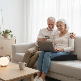 PODUSZKA NA SIEDZISKO CZARNY 40X40X11CM