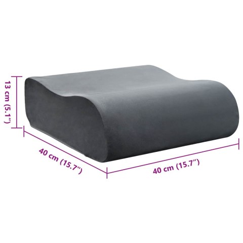 PODUSZKA NA SIEDZISKO GŁADKI SZARY 40X40X13CM