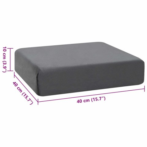 PODUSZKA NA SIEDZISKO SZARY 40X40X10CM