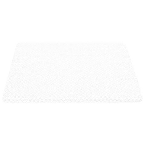 PODUSZKA W KSZTAŁCIE KLINU GŁADKI BIAŁY 69X64X19CM