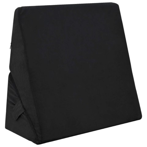 PODUSZKA W KSZTAŁCIE KLINU INNY CZARNY 55X55X26CM